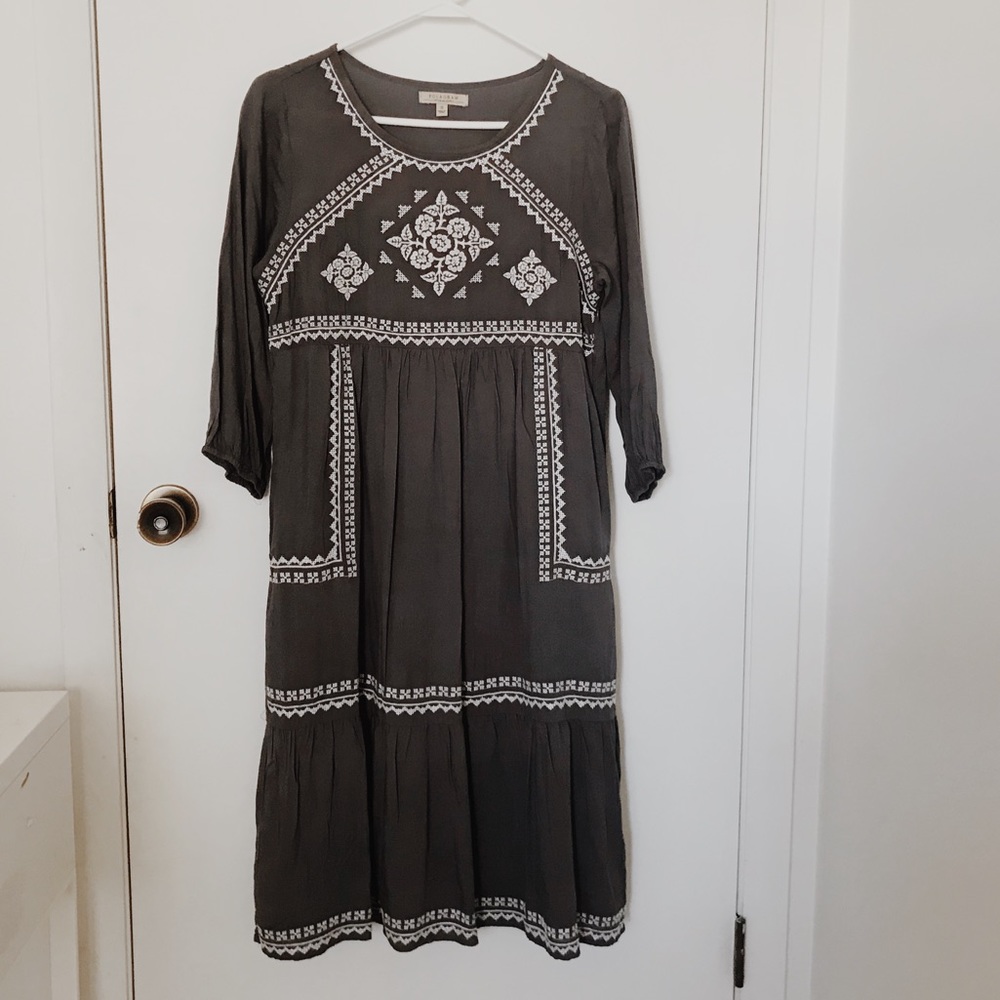 DONATING SOON Boho prairie midi dress nwot
